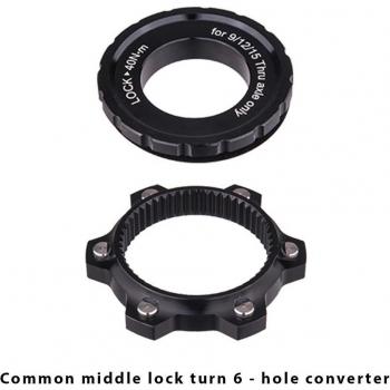 ZTTO Bicycle Hub Center Lock to 6 Bolt Disc Brake Boost Adapter