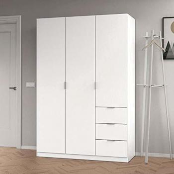 Armoire 3 portes coloris blanc