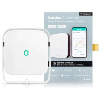 Sensibo Elements – Umweltfreundlicher Innenraumausgleichsmonitor, Luftreiniger, Weiß