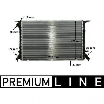 Radiateur moteur MAHLE AUDI CR 911 000P