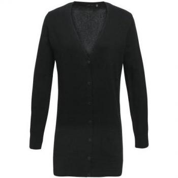 Longline V Neck Knitted Cardigan