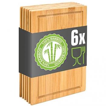 Dunedesign Tagliere in Legno – 22x15, Set 6