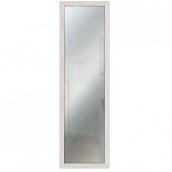 Lupia Specchio da parete MIRROR SHABBY CHIC 38x121 cm colore Beige Avorio, specchiera per camera da letto, soggiorno, ingresso, verticale o
