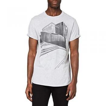 T-shirt G-STAR RAW Lash Building, Gris (Lt Grey HTR 336-a302), M