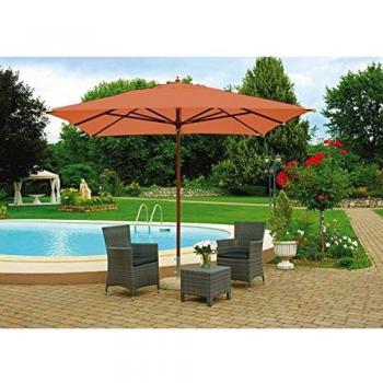 Ombrellone Quadrato 300 cm Legno E4008T