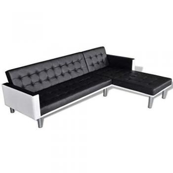 VidaXL Schwarz Sofa Ecken – Schlaf