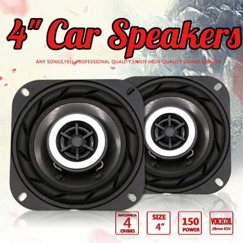 Paire d’enceintes 4” 150 W pour véhicule – version coaxiale