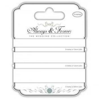 CraftConsortium White Forever Ribbon 3M – 10.66×12.44×1.01 cm