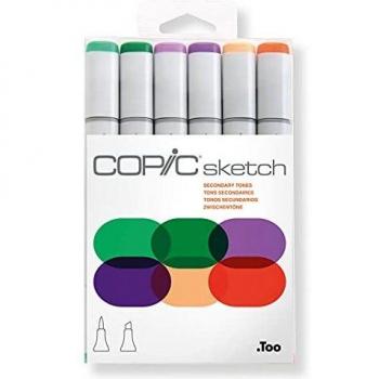 COPIC Marker Sketch, 6er Set, Sekundärfarben