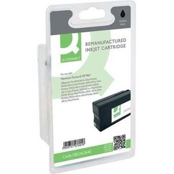 Remanufactured HP 963 Black Ink Cartridge by Q-Connect – 1000‑Page Capacity