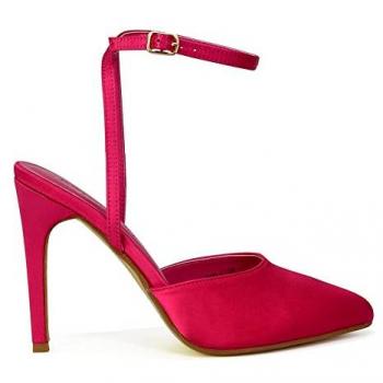 Pink Liliane Satin Heel Shoes