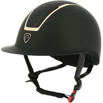 Glint Matte Protective Helmet – EquiTheme (Black/Pink, 58‑60)