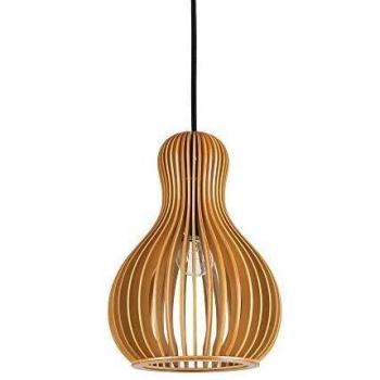 Netlighting Citrus 1 Light Ceiling Pendant made of Wood and E27 Bulb Holder