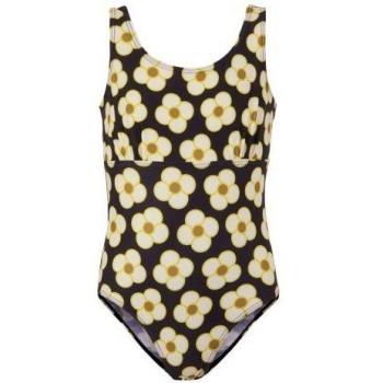 Femme jeune Regatta Orla Kiely Maillot à motifs floraux tourbillonnants noir