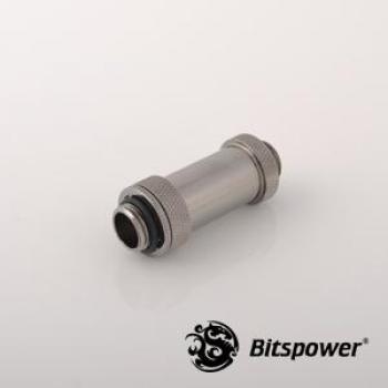 Bitspower 1/4 Zoll verstellbare Aqua Link Pipe (41-69mm), Wasserkühlung Zubehör, Schwarz