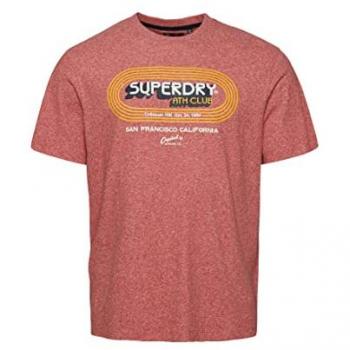 Chemise à Manches Courtes SuperDry, Col Rond, Imprimée