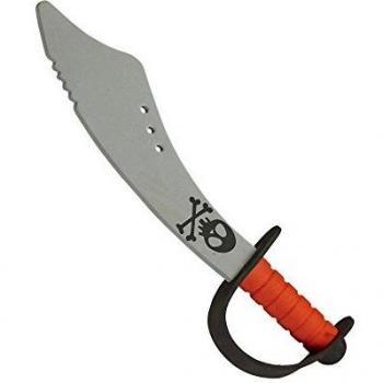 Fasnacht Piraten-Schild mit Schwert – Unisex Kind – One Size