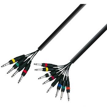 Câble audio 4 x Jack TRS vers 8 x Jack mono