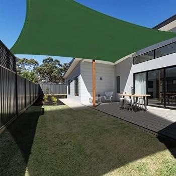 Garden Sunscreen Awning 4x6m Dark Green