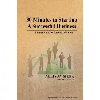 30 Minutes to Starting A Successful Business: A Handbook for Business Owners