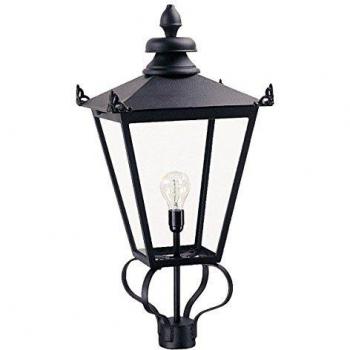 Wilmslow 1 Light Outdoor Post Lantern Black E27