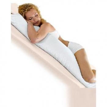 Seitenschläferkissen in Weiß von Bettwaren Sconto (Maße: 40x150 cm)