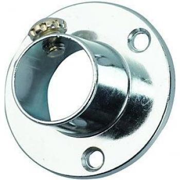 Chrome Plated Wardrobe Rail Retaining Socket
