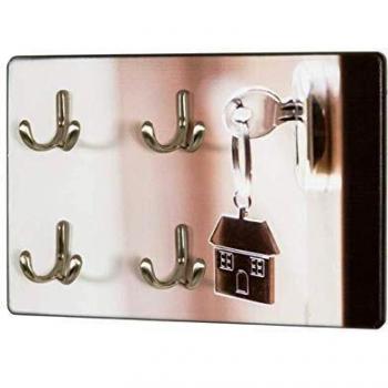 Tableau à clés PEGANE : Motif Serrure de Porte – 30 cm × 5 cm × 21 cm