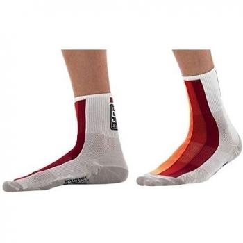 Calcetines Santini 365 XL: Rojo, Blanco y Gris para Hombre