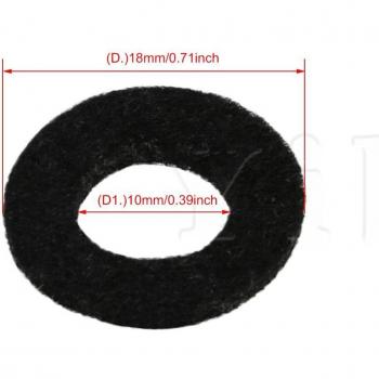 Yibuy 10 Uds. Arandelas de Fieltro para Válvula de Trompeta