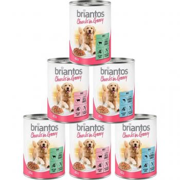 Briantos Bouchées Riche en Protéines – 6×415 g (boeuf, saumon, agneau)