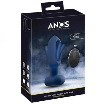 ANOS Flickering Tongue Butt Plug – 3,5 cm, Grün