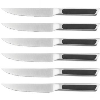 Couteaux à steak en inox noir LOKI