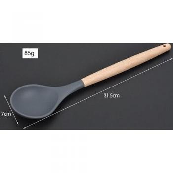 8-in-1 Silicone Wood Cooking Utensil