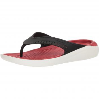Crocs LiteRide Flip U, Sandales de Plage & Piscine Mixte Adulte, Noir/Blanc