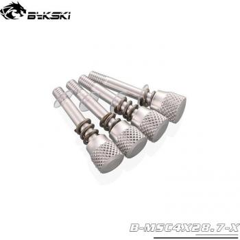 Tornillos para Bloque de Agua de CPU BYKSKI, 4 Piezas, Compatible con Intel, Modelos XPR-MK-V3 y XPR A-V2