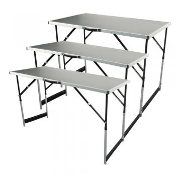 Ensemble table pliante multifonction Aluminium 3 pcs