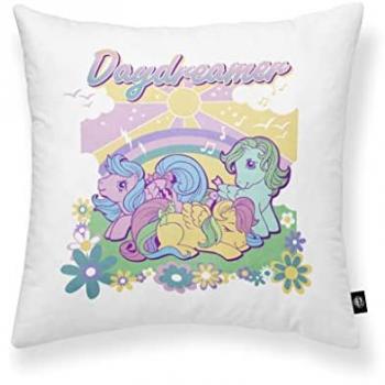 Funda de Cojín 100% Algodón My Little Pony B Multicolor 45x45cm Suave y Disponible en Varios Tamaños