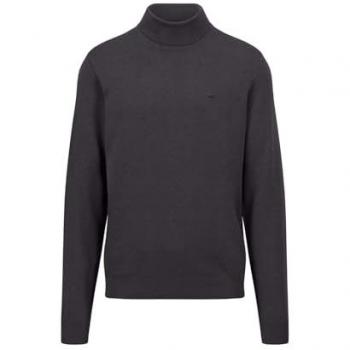 FYNCH-HATTON Rollkragenpullover mit Bruststickerei