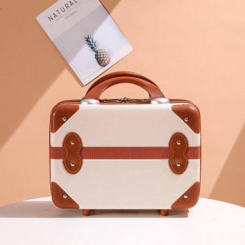 Mochila portátil clásica para damas, neceser de lujo de 14 pulgadas