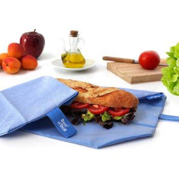 Roll'eat ® | Bolsa Merienda, Porta Bocadillos Ecológica, Color Azul