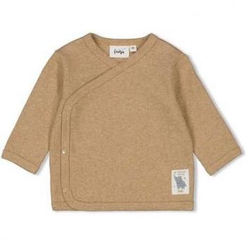 Camicia a portafoglio Forever Bestie marrone melange per bambino