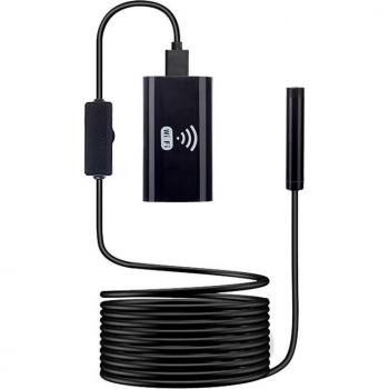 Boroscopio WIFI F99: Lente de 8 mm y Cable Duro, 1 Metro de Longitud