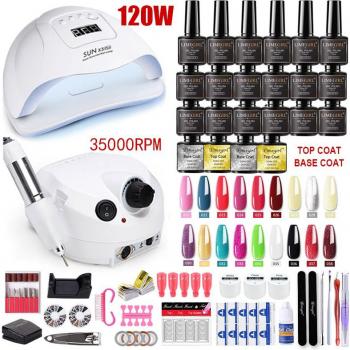 Juego de uñas con taladro 35000RPM