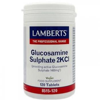 Sulfato de Glucosamina 2KCl 1400 mg Lamberts 120 tabletas