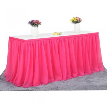 Paño Rectangular con Falda de Tul – Ideal para Bodas