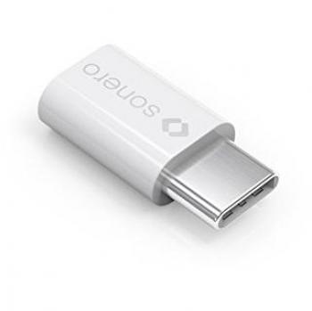 Sonero Sonero U-A112 USB-Adapter (USB-C Stecker auf Micro USB-Buchse) weiß USB-Kabel