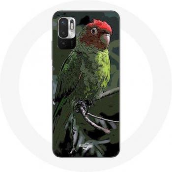 Red Green Case for Xiaomi Redmi Note 10 5G Pionus Parrot