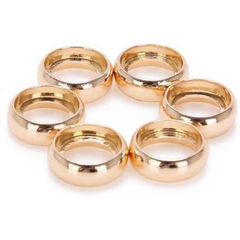 6 Metal Mushroom Binding Rings for Albums