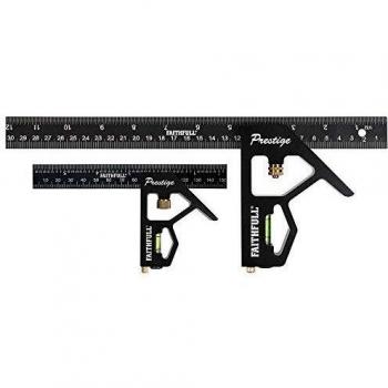 Faithfull Prestige 2 Piece Combination Square Set